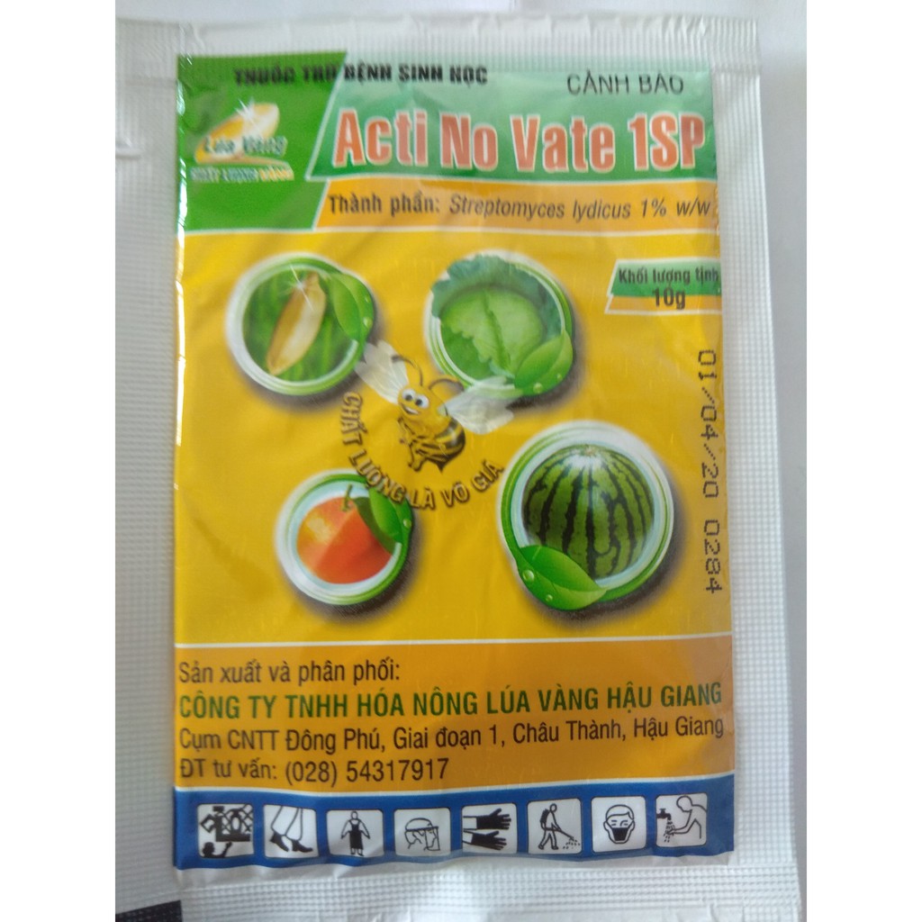 ACTI NO VATE 1SP trừ bệnh sinh học cho cây trồng - gói 10 gram