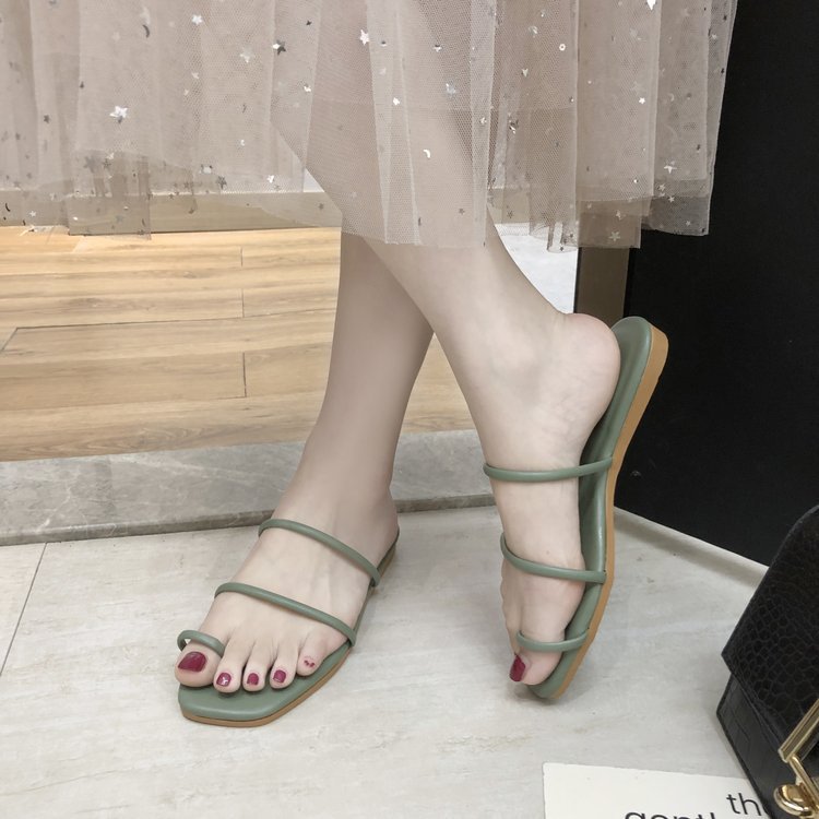 Design casual flat thong sandals