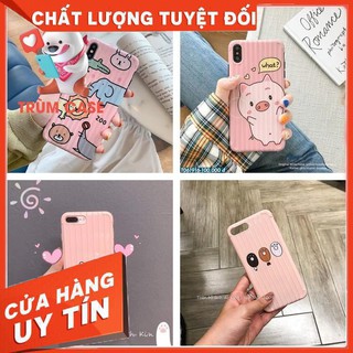 [ SALE SẬP SÀN ] Ốp lưng Bộ ốp silicon vali nền hồng dành cho Iphone 6/6+/7/7+/X/Xsmax Ốp iphone