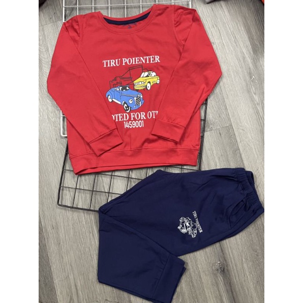 {12-25kg} Bộ dài tay bé trai chất cotton chính phẩm bán shoo