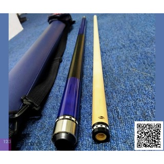 [SIÊU THỊ BIDA] Combo cơ Lỗ/Pool Custom V Xanh Dương [Cơ cho người Mới]