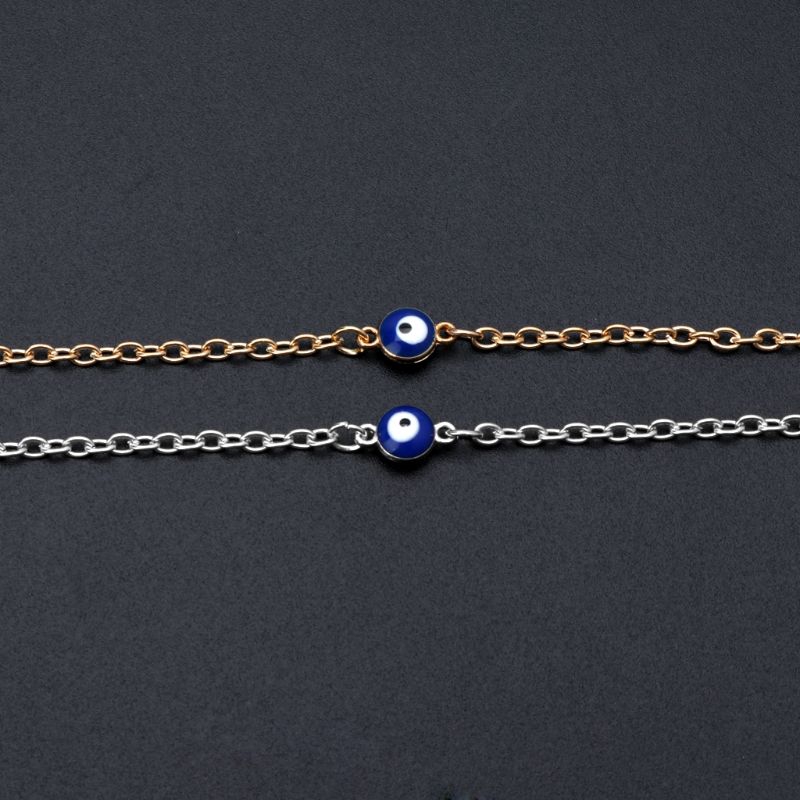 Lắc chân/ lắc tay họa tiết con mắt xanh dương độc đáo