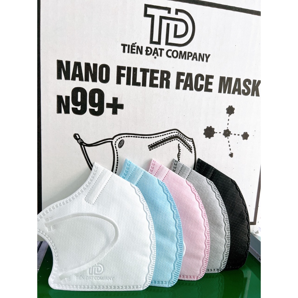 Quà tặng Chicmom Set 5 chiếc Khẩu Trang Tiến Đạt company, 5 lớp lọc công nghệ nano loại bỏ 99% bụi bẩn,vi khuẩn