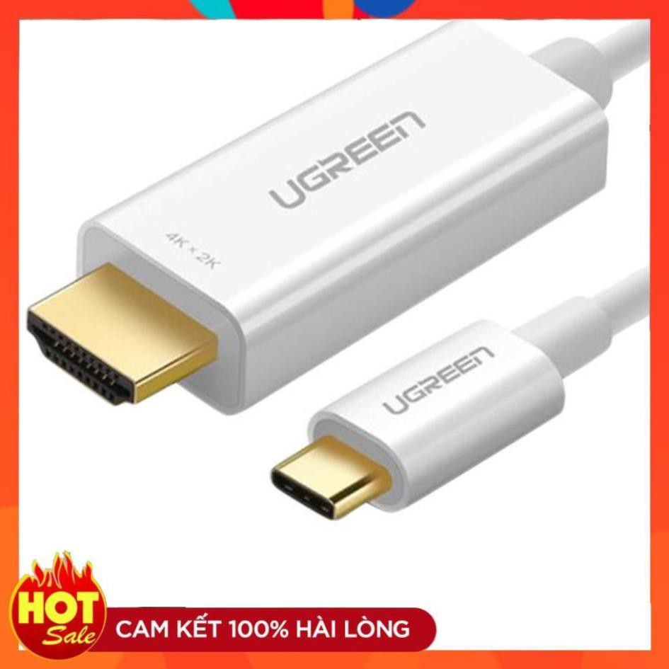 [Chính Hãng] Cáp Chuyển Đổi USB Type-C Sang HDMI Ugreen 30841 hỗ trợ 4K, 3D dài 1,5m - Hàng Chính Hãng bảo hành 18 tháng