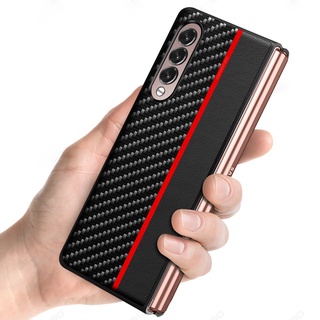 Ốp điện thoại sợi carbon mỏng chống sốc cho Samsung Galaxy Z Fold3 Z Fold 3 2 5G Z Flip 3 5G