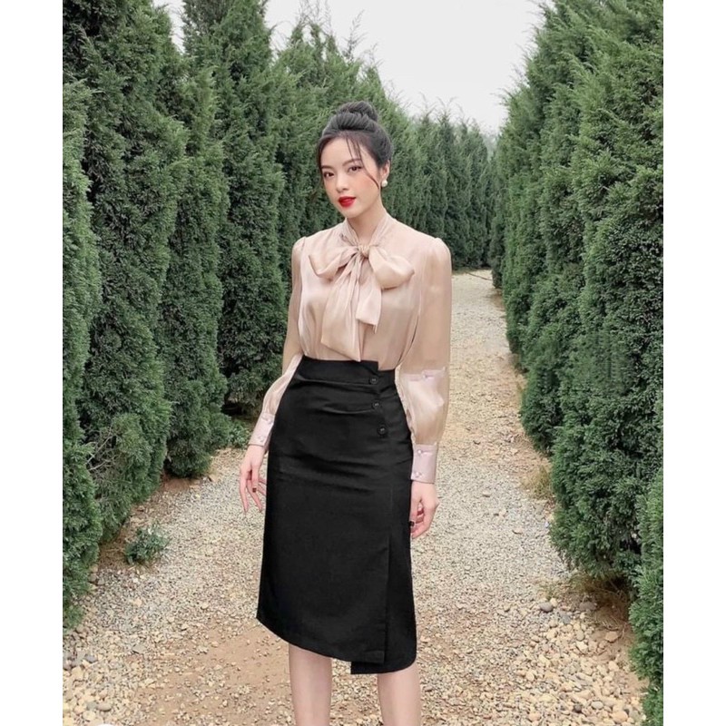 BÁN SỈ CHÂN VÁY VẠT CHÉO CÚC BỌC 3 MÀU CHO NỮ | BigBuy360 - bigbuy360.vn