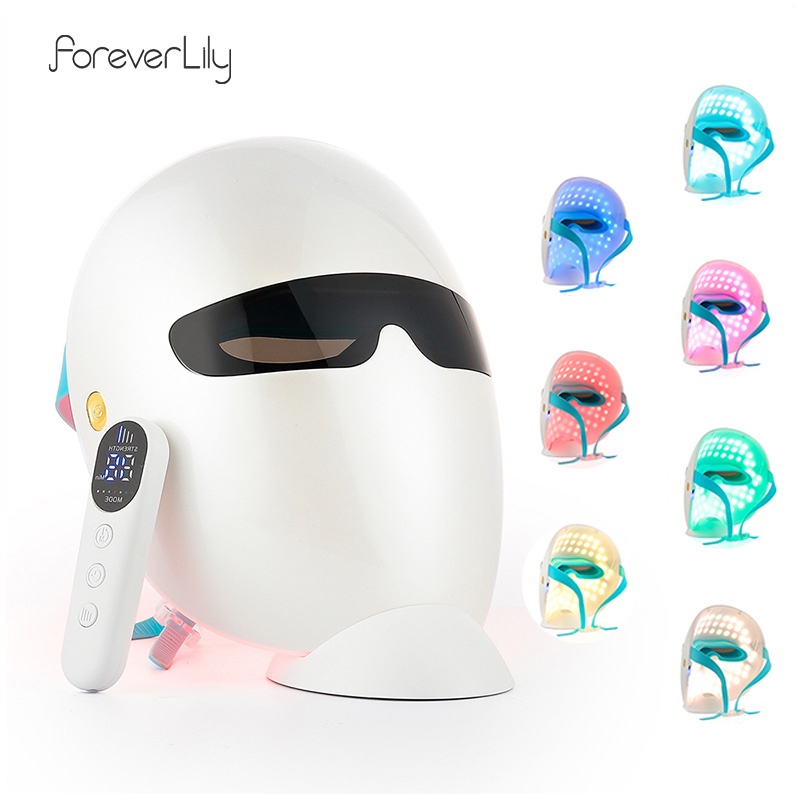 Foreverlily Mặt nạ đèn led foreverlily 7 màu trẻ hóa da có thể sạc lại beauty tools