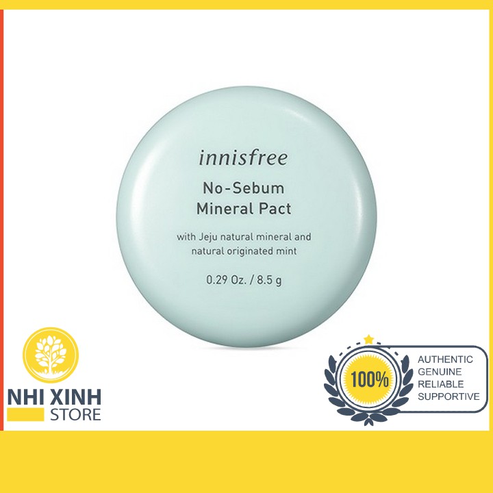 Phấn Nén Kiềm Dầu Innisfree No Sebum Mineral,Blur Pact