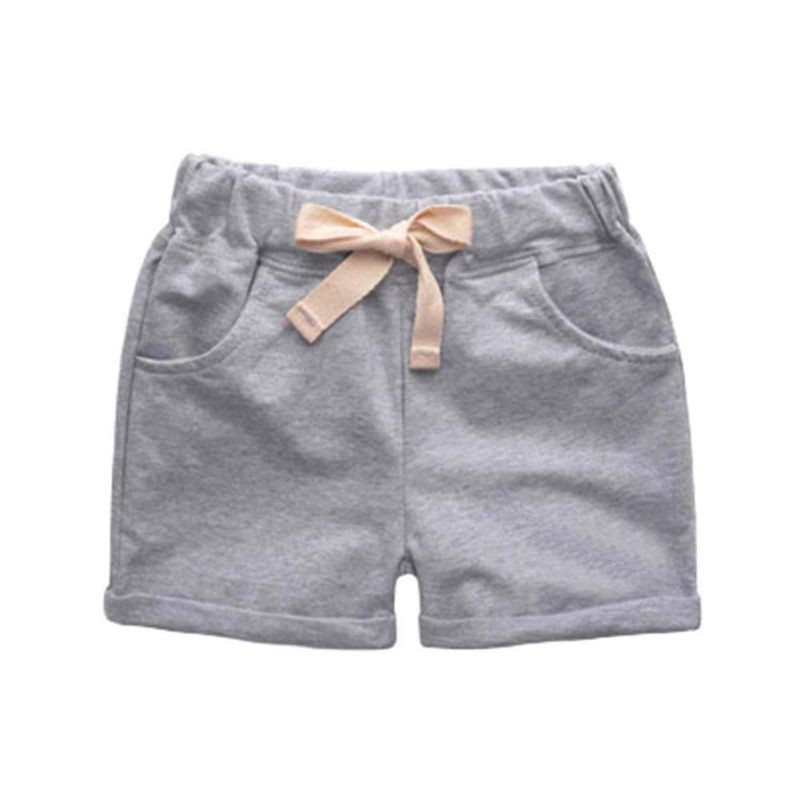 Quần short cotton lưng co giãn cho bé