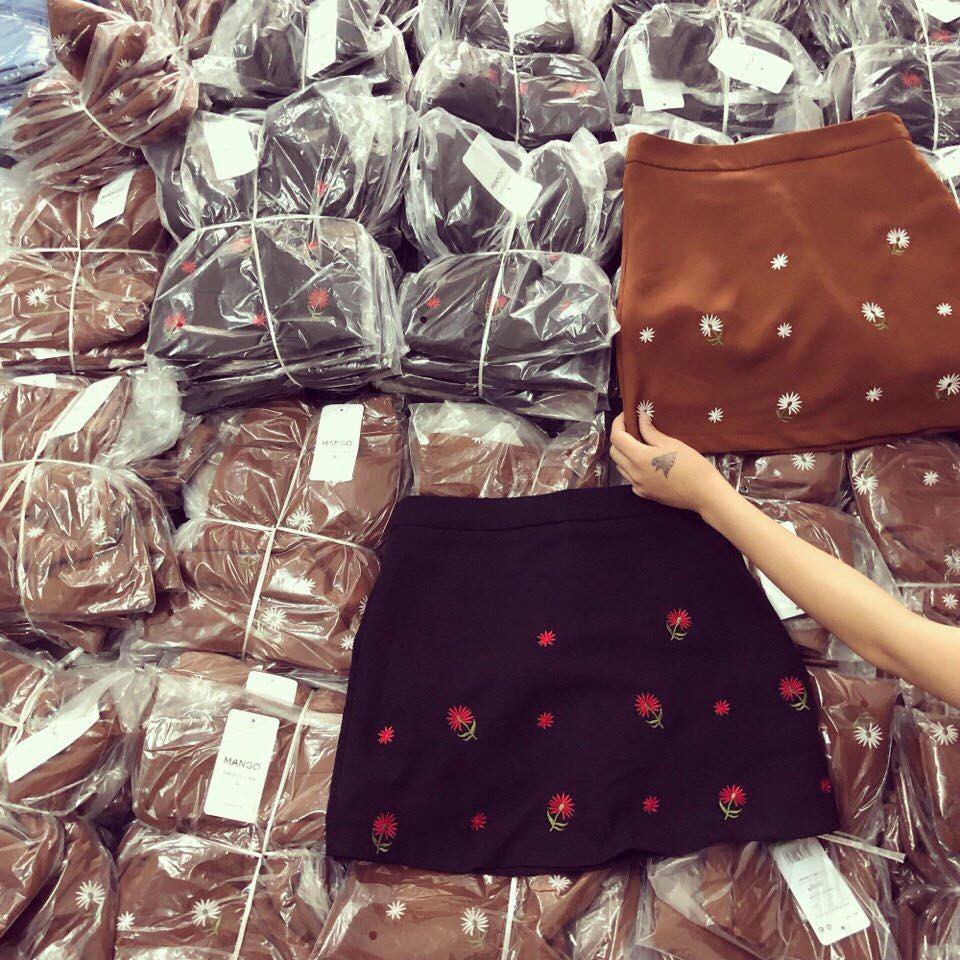 CHÂN VÁY THÊU HOA