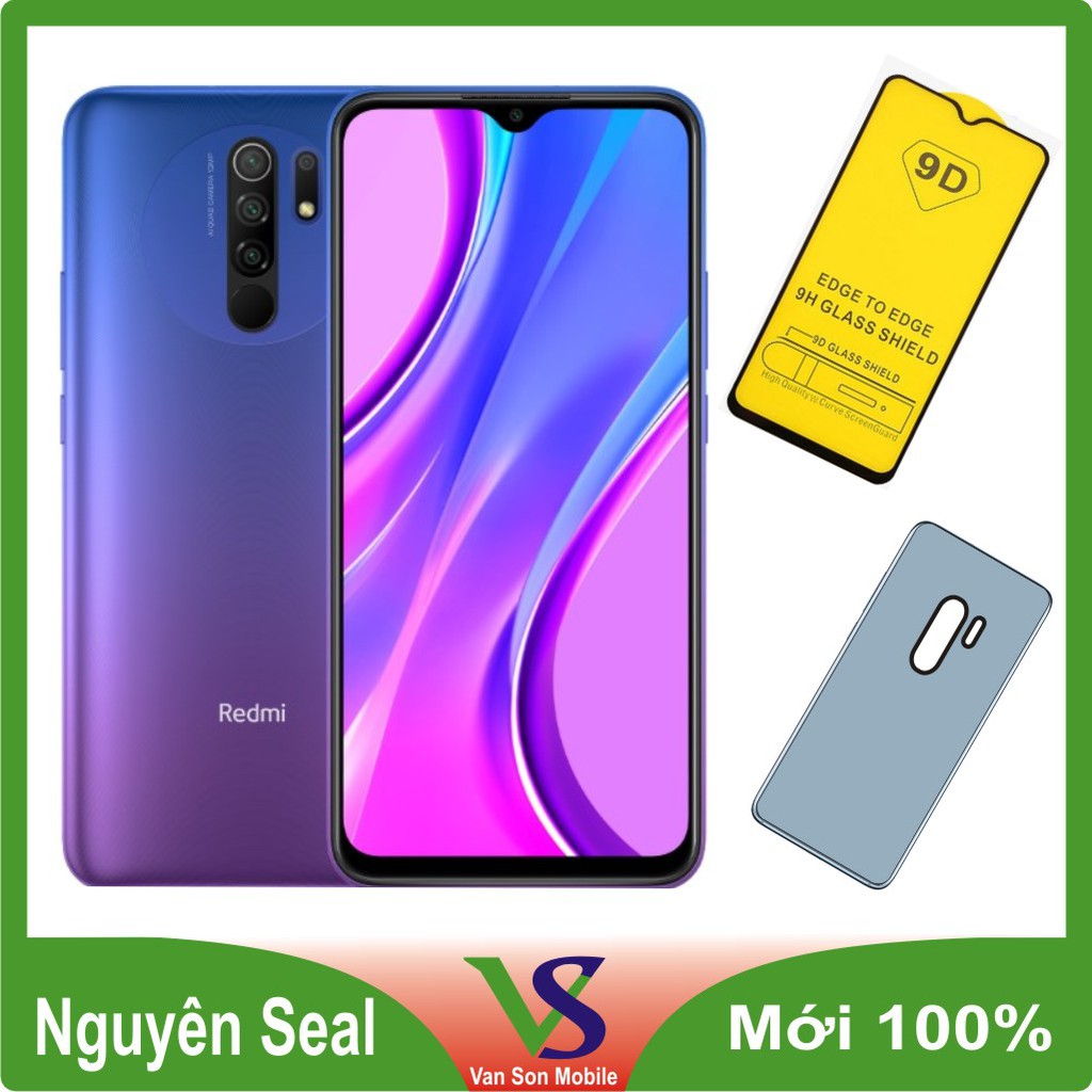 điện thoại Xiaomi Redmi 9 128GB/4GB - Hàng Nhập Khẩu + Cường lực + Ốp silicon | BigBuy360 - bigbuy360.vn