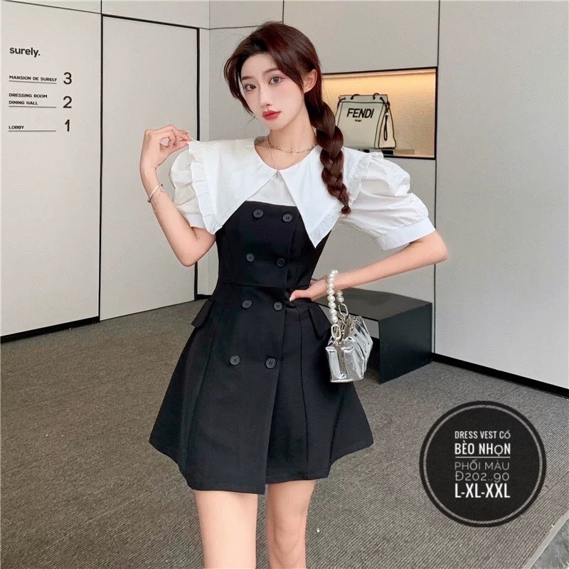 Đầm vest tiểu thư bigsize