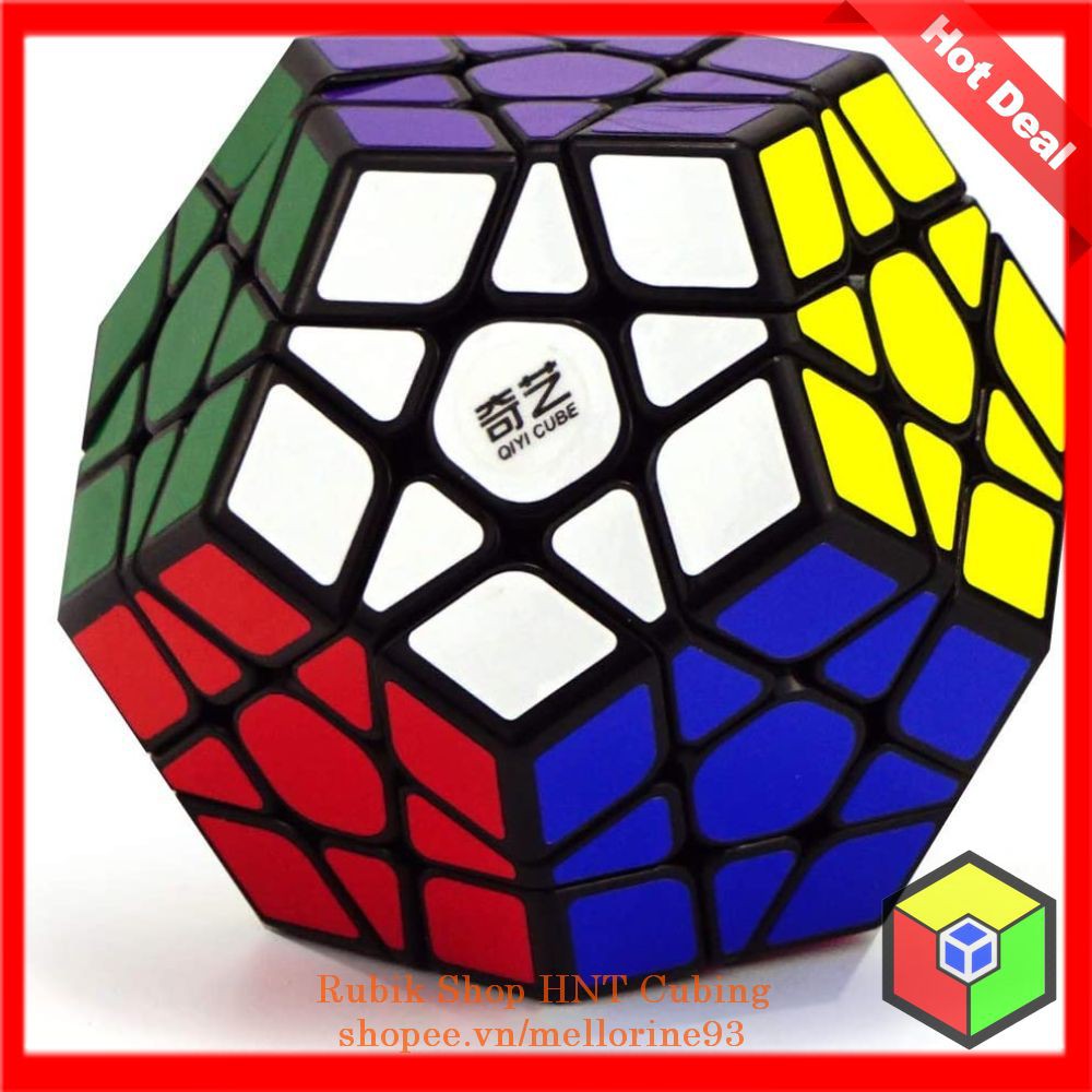 Rubik Megaminx QiYi QiHeng Sticker Viền Đen - Biến Thể 12 Mặt HNT Cubing