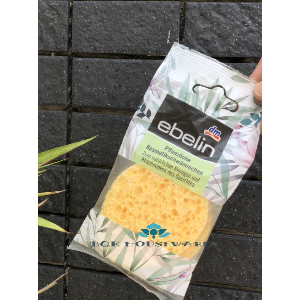 Bọt biển rửa mặt Ebelin gồm 2 miếng Kháng khuẩn