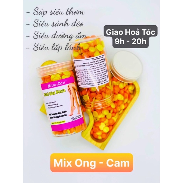 100g Sáp wax tẩy lông siêu dẻo siêu thơm siêu bám Chính Hãng BLuezoo Da nhạy cảm