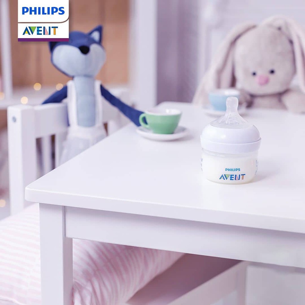 Bình sữa Philips Avent SCF039/17 60ml thiết kế tự nhiên dành cho trẻ mới sinh