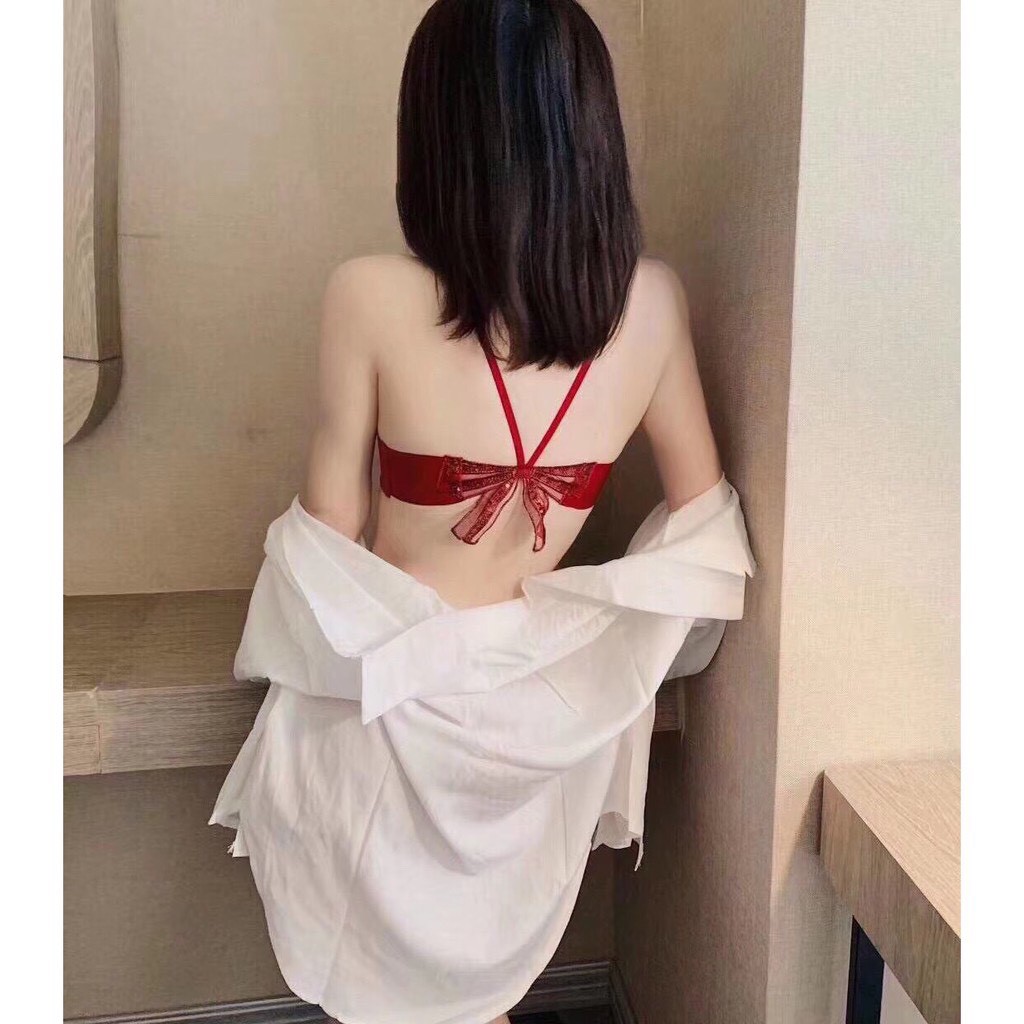 Áo Lót Su Non Không Gọng Cài Trước Phối Nơ Xinh Sau Lưng- Áo ngực cài trước, nơ lưng nâng đẩy | BigBuy360 - bigbuy360.vn