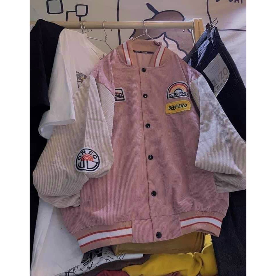 | Ảnh thật | Áo Khoác Bòng Chày Bomber Cầu Vồng | BigBuy360 - bigbuy360.vn