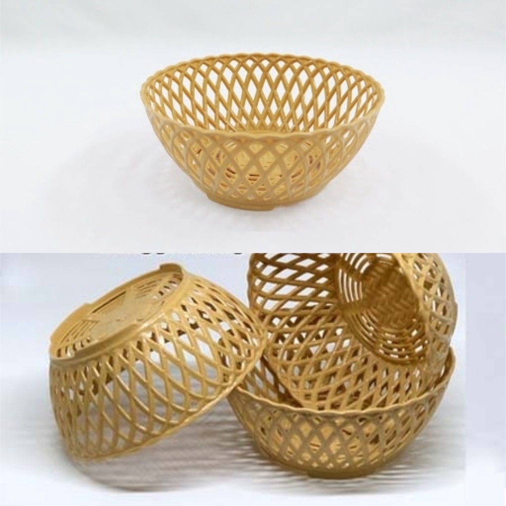 Rổ bầu dục nhựa việt nhật 3285 3286 3287 giả đan mây, đa năng, rổ đựng rau sống