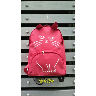 BA LÔ MÈO (ĐỎ ĐÔ) - ẢNH THẬT 100%