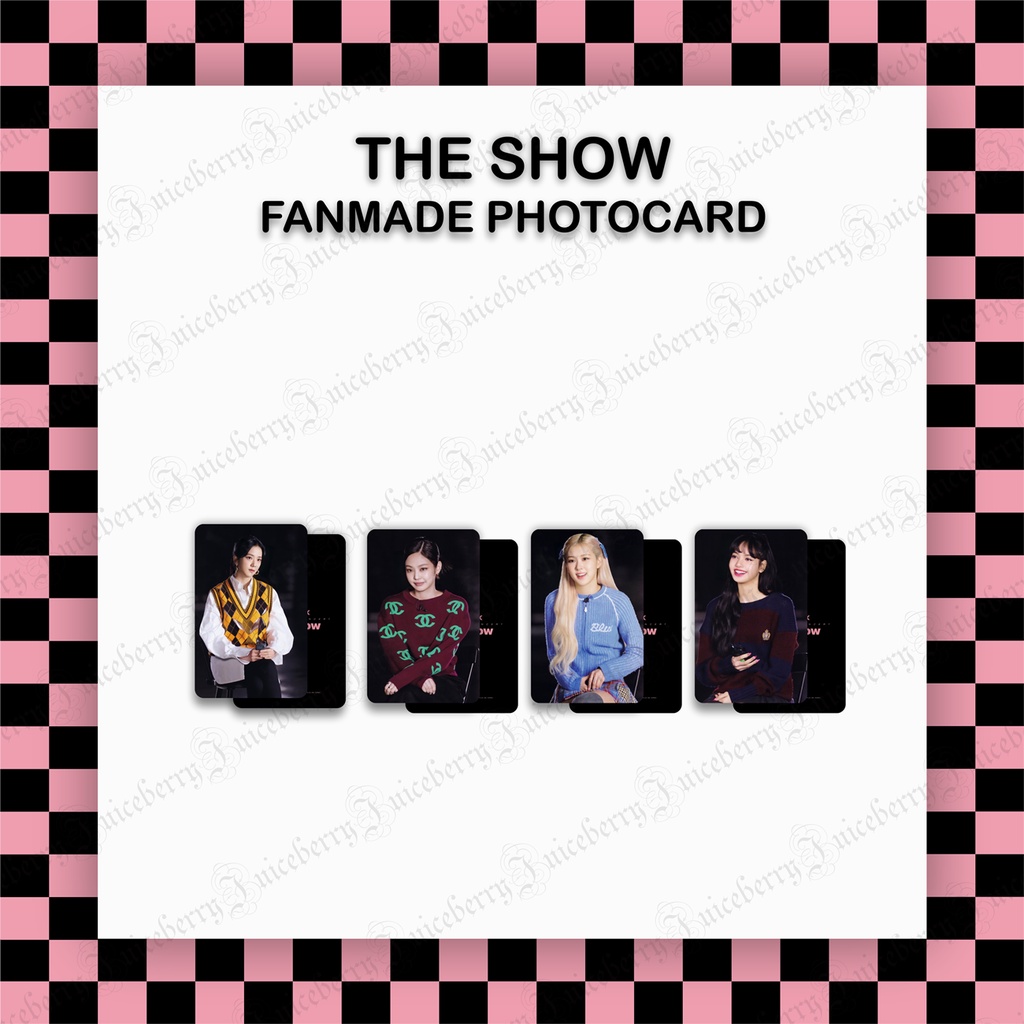 Bộ ảnh photocard fanmade BLACKPINK The Show E36