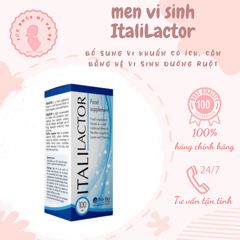 Men Vi sinh ItaliLactor - Bổ sung vi khuẩn có ích, cân bằng vệ sinh đường ruột cho bé