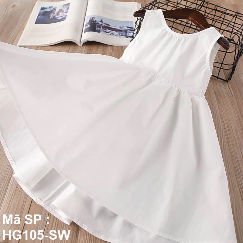 0 - ⚡ SIÊU SALE ⚡ - SIÊU SALE - Váy bé gái cotton mềm mịn thoáng mát mùa hè - HG105