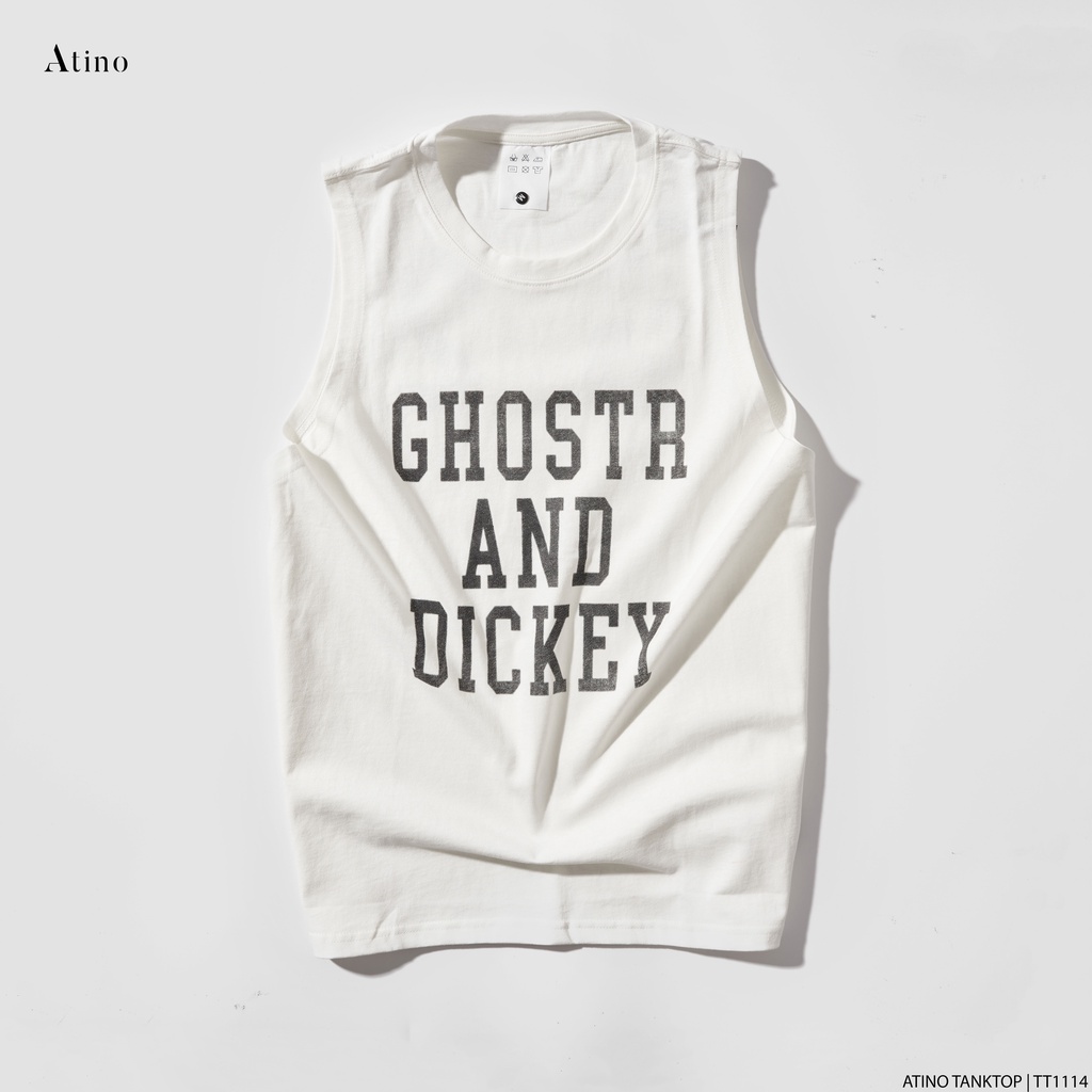 Áo Tank Top Nam GHOSTR ATINO Chất Cotton Thoáng Mát form Regular TT1114