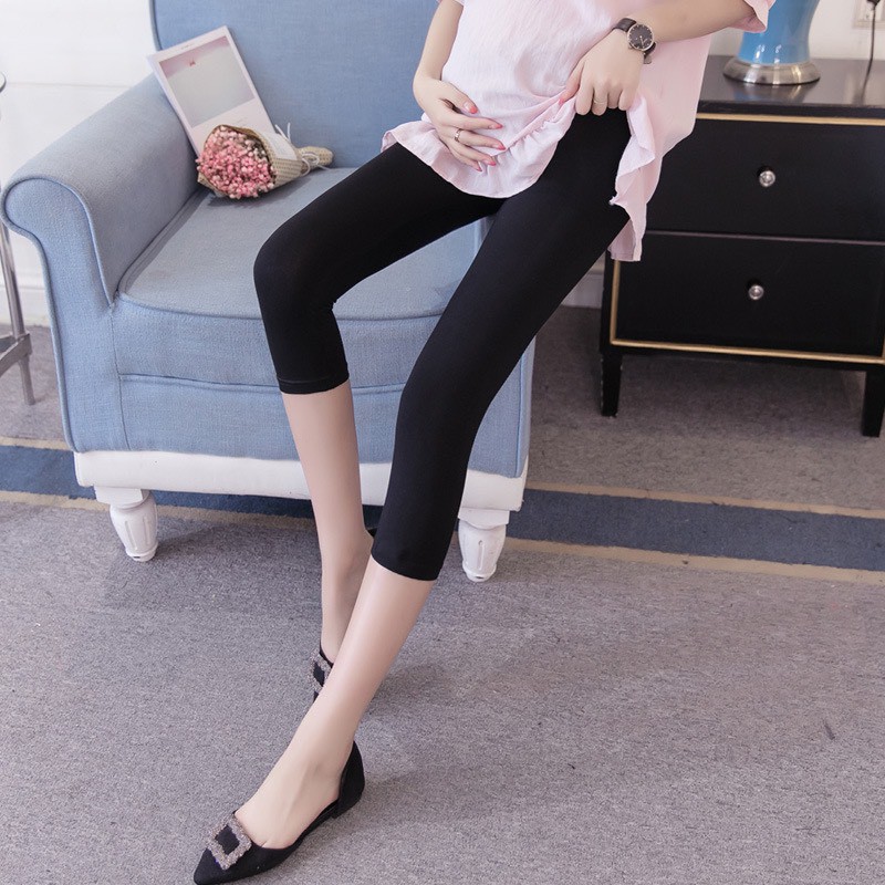 Quần bầu lửng cạp chéo chất cotton co dãn tốt (kèm ảnh thật) QB9005