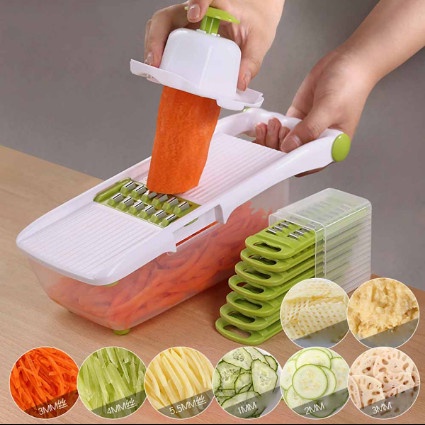 Bộ Dụng Cụ Cắt Gọt Rau Củ Quả Thông Minh Có 8 Lưỡi Dao Thay Thế, Tiết Kiệm Thời Gian, Nhiều Cách Bào Khác Nhau E425