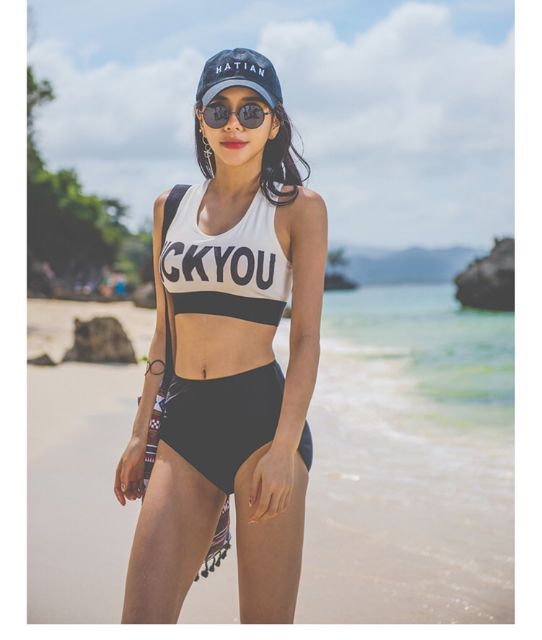 Bộ Đồ Bơi Bikini 2 Mảnh Đi Biển Lucky You Tôn Dáng | BigBuy360 - bigbuy360.vn