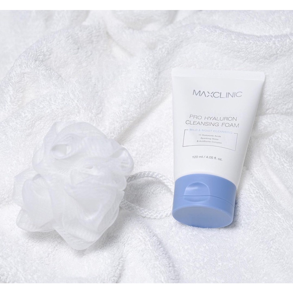 Bọt Rửa Mặt Sạch Sâu Pro Hyaluron Maxclinic – Dành Cho Mọi Loại Da – 120ml | Xù Korea