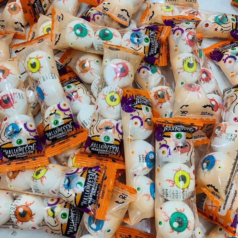Kẹo Mashmallow con mắt Halloween Thái
