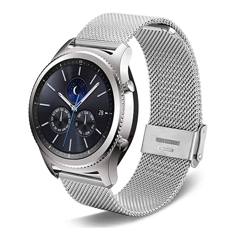 Dây đeo inox Milanese cho đồng hồ Samsung Galaxy Watch 46mm 42mm Gear S3 Frontier Galaxy Watch Active 2