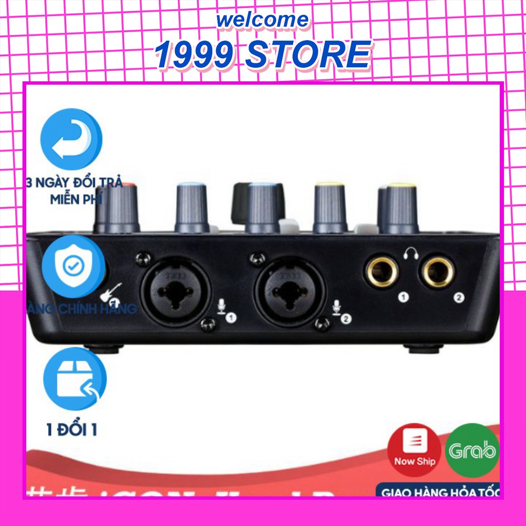 Sound Card Hát Karaoke Thu Âm Live Stream Icon Upod Pro Chính Hãng