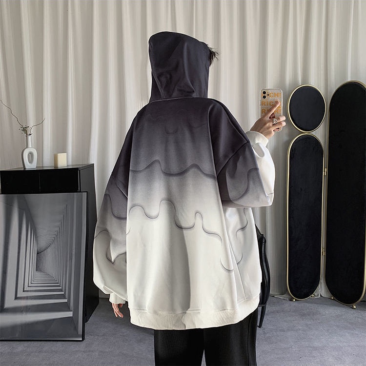 【Yuki】Áo hoodie kéo khóa màu loang siêu HOT | BigBuy360 - bigbuy360.vn