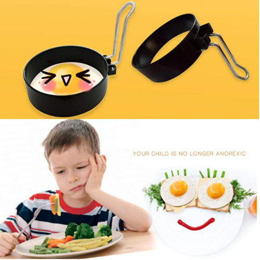 (Hàng Mới Về) 1 Khuôn Chiên Trứng Chống Dính Bằng Thép Không Gỉ