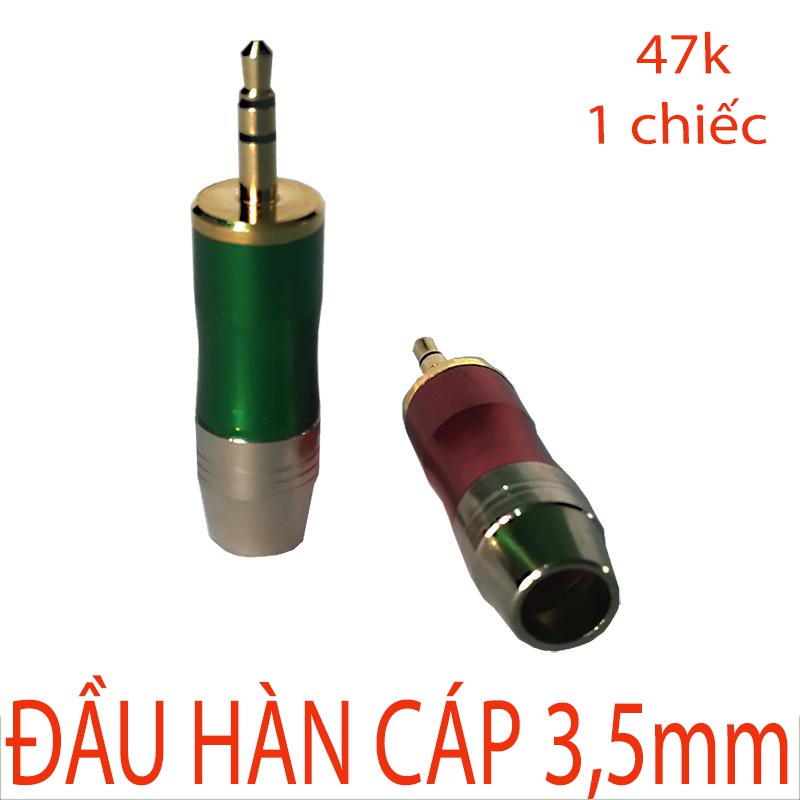 Đầu jack hàn cáp âm thanh 3.5mm (dùng cho hàn cáp âm thanh 3,5mm tiêu chuẩn 8mm) bán đơn chiếc