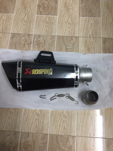 Pô akrapovic TITAN CARBON (pô nhập khẩu)có tiêu âm đi kèm