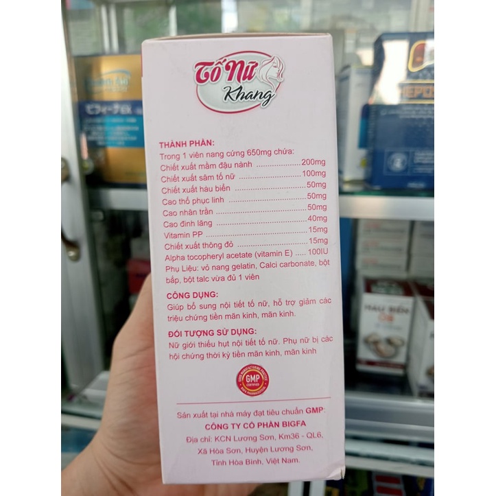 ✅ [Chính Hãng] Tố Nữ Khang Hỗ trợ giảm các triệu chứng tiền mãn kinh, mãn kinh.