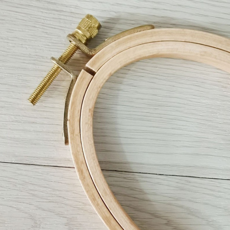 Khung thêu hình tròn/oval bằng gỗ phong cách truyền thống độc đáo DIY
