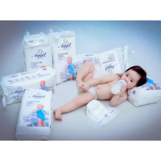 Tã bỉm Angel có size S 66 miếng size M dán 60 miếng M quần 40 miếng L quần 38 miếng XL quần 36 miếng XXL quần 34 miếng .