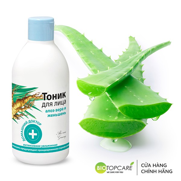 Nước cân bằng da Domashnij Doctor Lô hội và nhân sâm 300ml BioTopcare Official