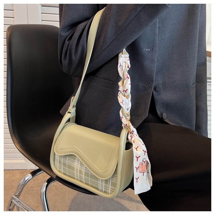 Túi đeo một bên vai IELGY kẻ sọc caro thời trang cao cấp cho nữ