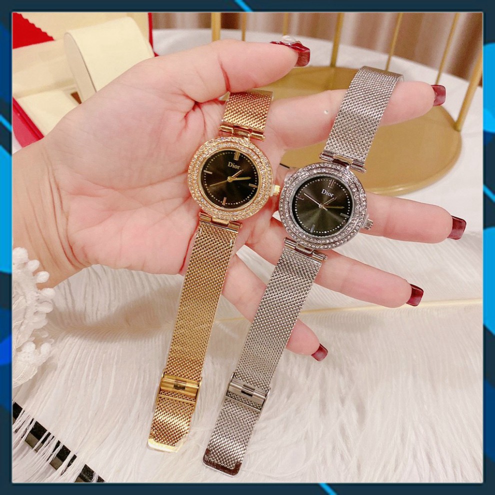 Đồng hồ nữ D.I.O.R dây mành hợp kim ko ko rỉ hợp trend thời trang giới trẻ, chống nước, bảo hành 12 