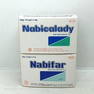 Bột muối vệ sinh Nabifar/ Nabicalady hộp 10 gói