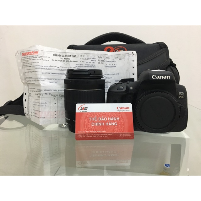 ⛔️Máy ảnh Canon EOS 750D + Lens 18-55mm STM - BH LBM 12/2019