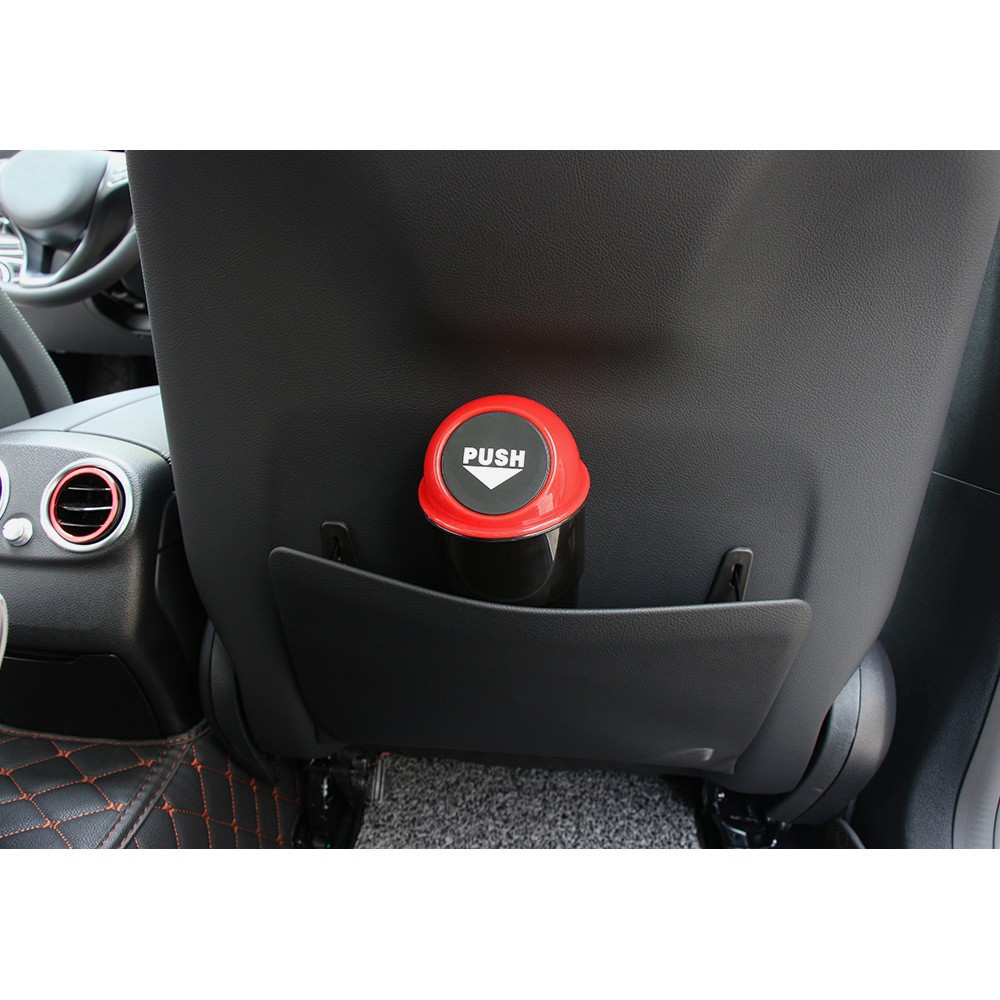 Thùng rác mini thiết kế nắp tự động cho xe hơi tiện dụng