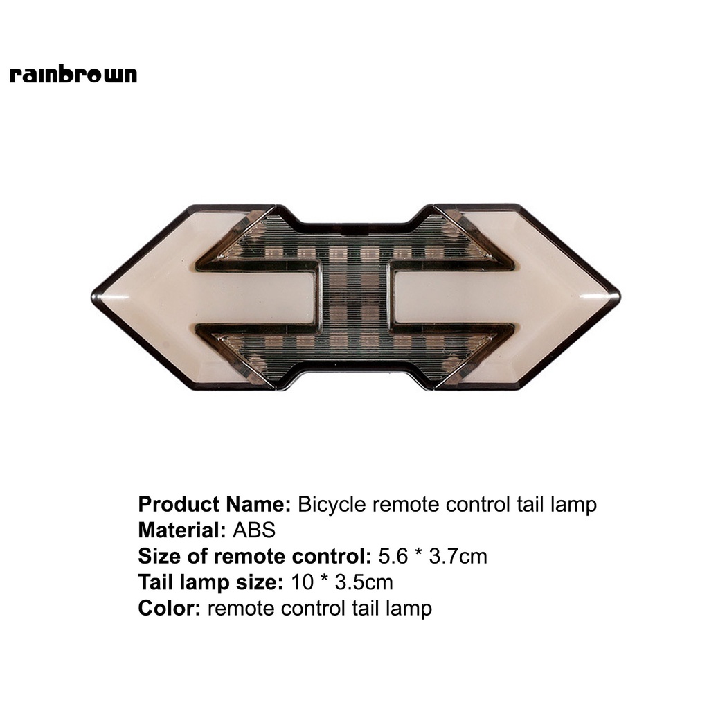 Đèn xi nhan gắn đuôi xe đạp leo núi chống rơi có thể sạc lại tiện dụng