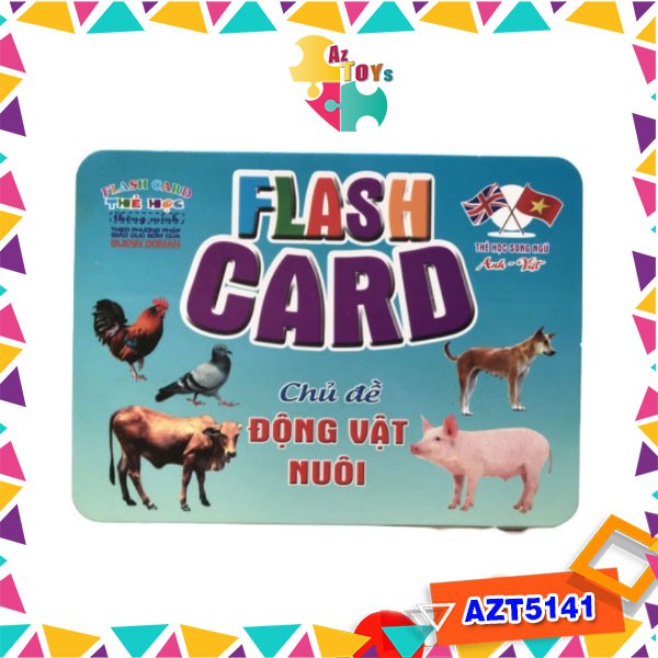 Combo Thẻ Học Flashcard Thông Minh Song Ngữ Glenn Doman Size To - AZT5141